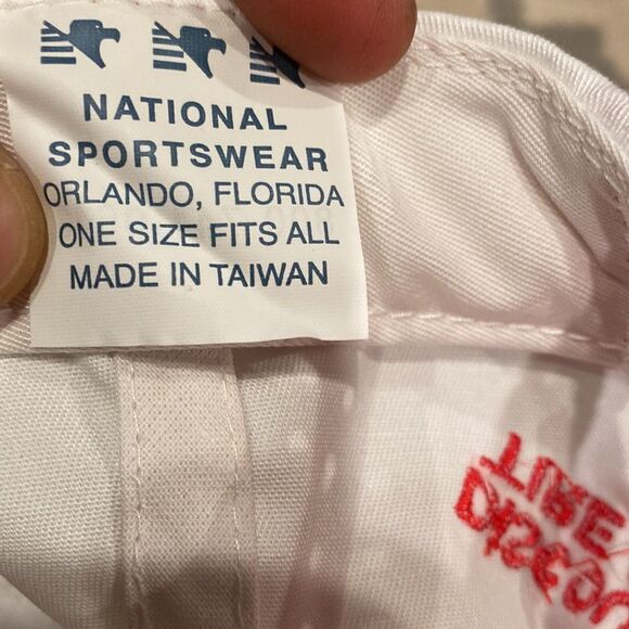 VTG Discount Tires Bf Goodrich Baseball Cap Hat Lid Snapback white red NWOT - Picture 6 of 6